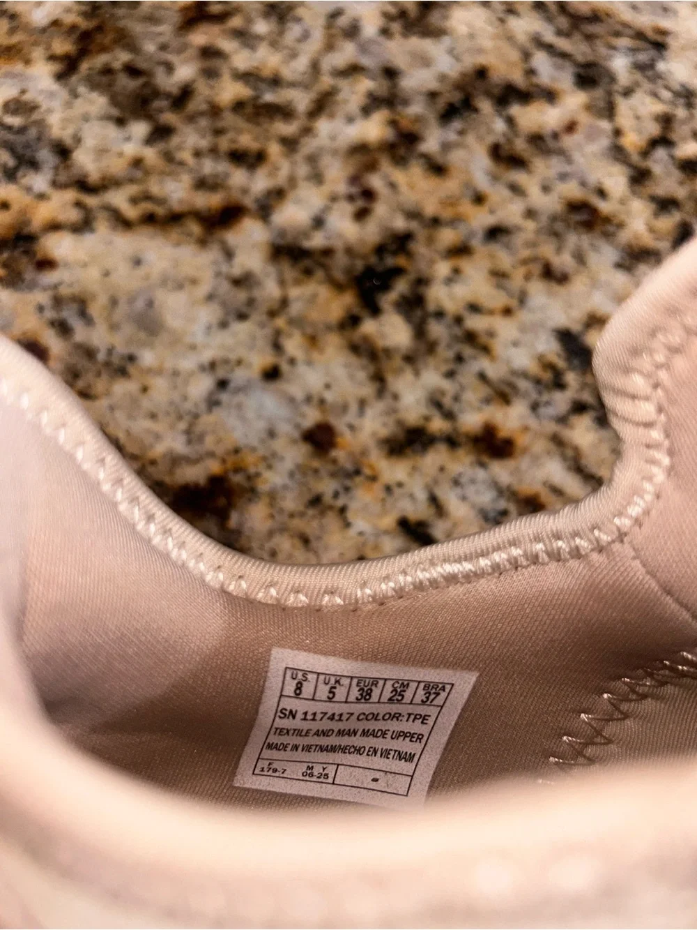 BOBS From Skechers Skechers Beige/Ivory/Taupe Knit Lace-Up Sneakers - Picture 6 of 6
